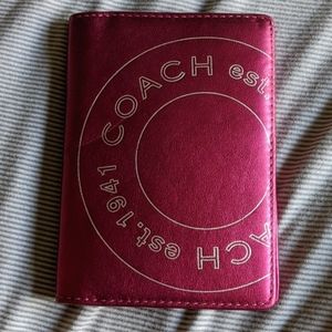 Coach Passport holder
